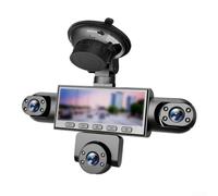 Cámara de salpicadero de cinco lentes con vistas delanteras 4K y traseras laterales 1080P, grabadora panorámica de 360 grados con pantalla avanzada de 3.16 pulgadas, para una protección completa del