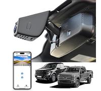 Cámara de salpicadero F150 4K para Ford F150 2018-2025 F250/F350 Super Duty 2020-2025 XLT Lariat King Ranch Tremor Raptor Limited Platinum (modelo A), video UHD 2160P, WiFi, aplicación, tarjeta de 128