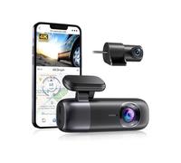 Cámara de salpicadero F9 4K, cámara frontal y trasera con WiFi, GPS for coche, modo de estacionamiento, Dvr for coche, grabadora de visión nocturna mediante Control por aplicación(No HW KIT)