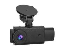 Cámara de salpicadero para coches con monitor de aparcamiento de 24 horas, grabadora de conducción de 3 canales, 170 grados delante y detrás