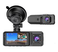 Cámara de salpicadero Redtiger F7n 4K - WiFi GPS, cámara frontal 4K/5K y trasera 1080p (doble cámara) - Negro Boris
