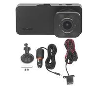 Cámara de salpicadero Triple Lente, Dash CAM HD1080P visión Nocturna 2" IPS - grabación 24h Parking, detección de Movimiento, vigilancia Integral para Coche