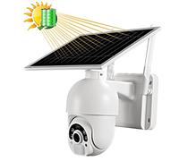 Cámara de seguridad 3MP WiFi Cámara solar 4G Tarjeta Sim Speed Dome Mini Cámara PTZ Sistema de cámara de seguridad para exteriores con batería (color: cámara 4G)