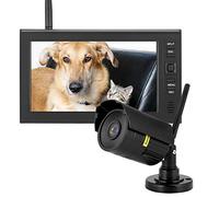 Cámara de seguridad al aire libre inalámbrica,7 pulgadas LCD WIFI 4CH 2.4Ghz Cámaras Monitoreo de Monitores de Seguridad Vídeo en el Hogar HD Pantalla Cámaras inteligentes IR