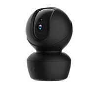 Cámara de seguridad CCTV for interiores de 2,5 K, con WIFI, seguimiento automático de 360°, visión nocturna por infrarrojos y detección humana, cámara IP de vigilancia for el hogar.(Eu plug,Black)