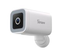 SONOFF CAM-B1P Cámara Exterior: 2K HD, visión Nocturna en Color, Vista 180° panorámica, detección/Seguimiento Humano con IA, IP65, Audio bidireccional, Compatible con hogar Inteligente.