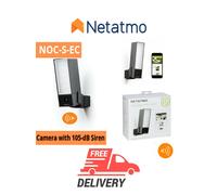Cámara de seguridad inteligente para exteriores Netatmo NOC-S-EC con sirena d...