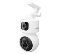 Cámara de Seguridad Interior, Cámaras WiFi de Seguridad de Doble Lente 2K para Seguridad del Hogar, Conversación Bidireccional, Visión Nocturna, Detección de Movimiento