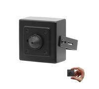 Cámara de seguridad IP oculta 4K 8MP Mini POE, lente estenopeica de 3.7 mm, cámara interior, detección de movimiento de vigilancia H.265 compatible con HIK, Uniview NVR e iris azul, sin IR