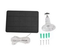 Cámara de seguridad Panel solar Alta eficiencia 4W 5V Monocristalino cargador solar compatible con Arlo Pro 4 Ultra 2 Pro 3 Ultra Pro 5S Pro 3 para configuración de vigilancia (Blanco)