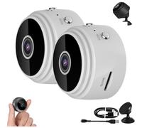 Cámara de seguridad para el hogar 1080P, mini cámara para puerta, color negro.