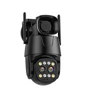 Cámara De Seguridad Para Exteriores, Cámara IP Wifi/4G Tarjeta Sim PTZ HD 4MP Lente Dual 2.8Mm-8Mm Exterior AI Seguimiento Humano Color Visión Nocturna Audio Cámara De Seguridad,4g