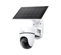 Tapo TC90 Kit solar, kit de cámara de seguridad panorámica/inclinación, detección de IA, seguimiento de movimiento, 2K QHD, Wi-Fi, visión nocturna, audio bidireccional, IP66 resistente a la intemperie