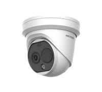 Cámara de Seguridad Térmica IP Hikvision HeatPro Turret PoE 12μm 4MP 3.6mm Exterior IP67 - DS-2TD1228T-3/QA(B)