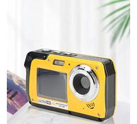 Cámara de Selfie de Doble Pantalla Sustvita, cámara Digital Resistente a la Intemperie 4K 56MP con Zoom de 18x, Capacidad submarina de 10 pies, grabadora de Video Full HD para