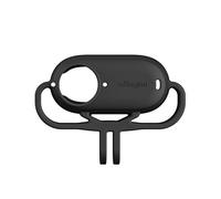 Cámara de Silicona Marco de Montaje para Insta360 GO3, la cámara de acción de protección de la Carcasa del Marco de la Jaula de Soporte de Montaje de Silicona Caso de pie (Horizontal Negro)