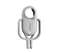 Cámara de Silicona Marco de Montaje para Insta360 GO3, la cámara de acción de protección de la Carcasa del Marco de la Jaula de Soporte de Montaje de Silicona Caso de pie (Gris Vertical)