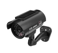 Cámara de Simulación Fake Solar Solar Dummy Security Camera con Luz LED Intermitente, para Centros Comerciales, Hoteles, Estacionamiento