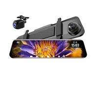 Cámara de Tablero, 12 Pulgadas 4K + 2K Coche DVR Espejo retrovisor GPS Dash CAM G-Sensor cámara Trasera Auto Registrador 24h Monitor(No TF Card)