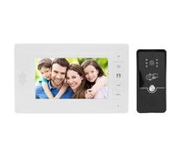 Cámara de Timbre con Videoportero con Cable, Timbres de Puerta Visuales con Pantalla LCD de 7 Pulgadas para Casa de Villa, Gran Angular de 120 Grados, Visión Nocturna, 720P (EU)