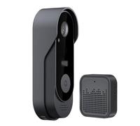 Cámara de timbre - de timbre de video WiFi, almacenamiento en la nube Detección de movimiento de audio bidireccional, seguridad inalámbrica | Fácil de instalar No se requiere cableado para la
