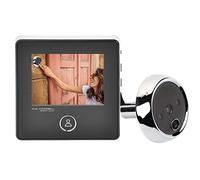 Cámara De Timbre De Video, Cámara De Timbre Inalámbrica, Timbre De Visión Nocturna por Infrarrojos HD, Timbre Inalámbrico LCD De 3 Pulgadas, Visor De Mirilla De 90 Grados, para Seguridad En El Hogar