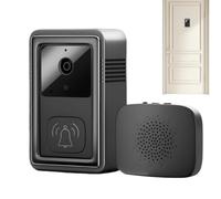 Cámara de timbre inalámbrico | Timbres inteligentes inalámbricos, WiFi, equipo de visión nocturna de alta definición, montaje adhesivo para inquilinos, propietarios de viviendas, padres con niños