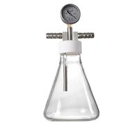 Cámara De Vacío De Vidrio, Aparato De Filtración De Vidrio De Borosilicato, Kit De Cámara Desgasificadora/eliminadora De Burbujas De Resina De 2 L, Con Manómetro De Vacío De Acero