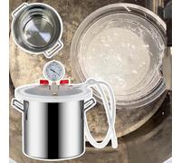 Cámara de vacío para desgasificación, olla extragrande de acero inoxidable para fundición de resina, epoxi y silicona, no incluye bomba
