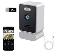 Cámara de ventana de 3 MP 2K, 2.4 GHz y 5 GHz de doble banda WiFi cámara interior, cámaras para seguridad del hogar, con visión nocturna a color, detección de persona y movimiento, grabación 24/7 (2.4