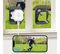 Cámara de Ventana de 3 MP 2K, Cámara Ventana, Camara Vigilancia WiFi Interior 2.4/5GHz, Para Vigilancia Exterior, Visión Nocturna en Color, Detección de Personas/Movimiento, Instalación sin Taladros