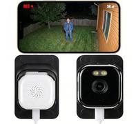 Cámara de ventana WiFi de doble banda de 3MP 2K para seguridad del hogar, monitor de vigilancia de vidrio adhesivo interior mirando hacia afuera, sistema inteligente de 5 GHz y 2.4 GHz con visión
