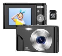 Cámara de viaje compacta, fácil de usar con zoom digital, enfoque automático. ¡Apunta y dispara para tus aventuras!