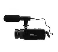 Cámara de Video 1080P, Videocámara con Zoom de 16X con Pantalla Giratoria HD de 2.4 Pulgadas, Lente Gran Angular de 0.45X, Grabadora de Cámara Digital para Viajes, Matrimonio (Enchufe de la UE)