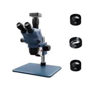 Cámara De Vídeo 4K 48MP, Conjunto Microscopio Estéreo Focal Simultáneo 3,25-130X con Soldadura PCB Teléfono Objetivo Auxiliar 0,7X,5X 2X NíTido Y Preciso
