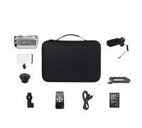 Cámara de Video 4K for Blogger Filmación 64X Zoom Digital Visión Nocturna Videocámara Profesional for el hogar Regalo para Principiantes(Top Kit)