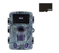 Cámara De Vídeo 4K For Caza Y Vida Salvaje, Impermeable, 60MP, 30MP, WiFi, Transmisión En Vivo, Visión Nocturna, Trampa For Fotos Al Aire Libre(with 128GB Card)