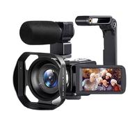 Cámara De Vídeo 8K, Digital 64MP, Grabadora con Zoom 18X, Videocámara Grabación Portátil Pantalla Táctil LCD 3 Pulgadas Toma Nítida Suave(with 128GB Card)