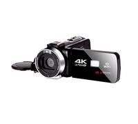 Cámara de Video, Cámara de Video 4k 4 8MP Video Digital videocámara for Vlog Recorder WiFi CAM NOWSHOT Time-Lapse Touch Pantalla la(16GB SD Card,Standard)