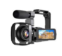 Cámara de Video, Cámara Digital for fotografía con Zoom Digital de 18x, cámara Web WiFi, cámara compacta for Vlogs, Pantalla giratoria de 3'' y 270°.