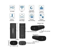 Cámara de video Cámaras espía HD Mini cámara oculta Cámara de vigilancia inalámbrica Wifi