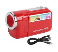 Cámara de Video Digital Pantalla de Color de 2 Pulgadas 1080p 16MP 16x Zoom Anti Shake Dv Videocámar del Campus de Viaje de Crecimiento (Rojo)