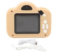 Cámara de Video Digital para Niños, Cámara Recargable de 20MP para Niños Selfie Cámara Diversión Diferentes Juegos Lente Dual para Mayores de 3 Años (Amarillo)