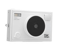 Cámara de Vídeo Digital Portátil, Cámara Digital 5K Compatible con Pantalla IPS HD de hasta 128G y 2,8 Pulgadas para Exteriores (White)