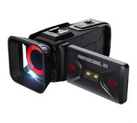 Cámara de video digital WiFi 4K, zoom 18X, videocámaras de mano de 64 m, cámara de vlogging, pantalla abatible de 270°, grabadora de video con batería recargable de 2500 mAh