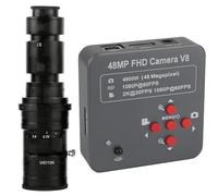 Cámara de vídeo electrónica Digital Industrial, 48MP, 2K, 1080P, USB, HDMI, para reparación de soldadura de teléfono y lente de montaje en C de 500X