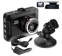 Cámara de vídeo FHD 1080p - 2,63 x 1,02 x 1,96 Pulgadas Frontal | grabadora de Tablero de Instrumentos de grabación en Bucle, grabadora de Datos con, Interruptor de Voz