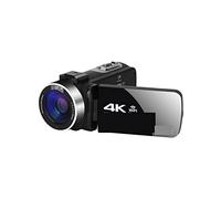 Cámara de Video, Full 4K UHD Cámara Digital Stream Camera Vlog Videocámara 18X 48MP Grabadora de Video Webcam Time Lapse(No SD Card,Standard)