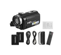 Cámara de vídeo para vlogging 4K Cámara de video digital HDV-201LM 3 Pantalla pulgada 108 0p fhd Videocámara digital de videocámara 4MP 16X Zoom digital + conjunto de baterías recargables Adecuado par