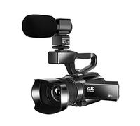Cámara de Video, Video 4K videocámara en Vivo for la grabación de vlog 4 8MP WiFi 30x Cámara de grabadora de Pantalla táctil de Zoom Digital 3.0(128GB SD Card,RX100-Microphone)
